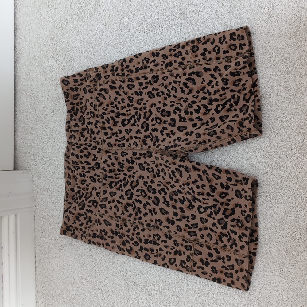 J. Crew Leopard Print Biker Shorts Size M